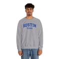 thumbnail image 5 of Austin Texas TX Sweatshirt Gifts Crew Neck Shirt Long Sleeve Unisex, 5 of 7