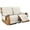 Ivory White, variant on TOPCHANCES Recliner Sofa Cover for Double Recliner, Waterproof 2-Seater Recliner Sofa Slipcover, Slip Proof Furniture Protector, Ivory White