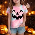 thumbnail image 2 of Qopobobo Girl Halloween T-Shirt Halloween Shirt Toddler T-Shirt Boys Girls Ghost Graphic Tee Kids Spooky Season Tops 4T 5T(Light Pink, 4-5 Years), 2 of 5