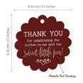 thumbnail image 6 of Inkdotpot Real Silver Foil Thank You For Celebrating The Mother To Be Baby Shower Tags Favor Hang Paper Tags 100 Pieces, 6 of 7