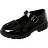 French Toast Girls School Shoes. (Little Girls-Big Girls) - Black Patent, Size: 5