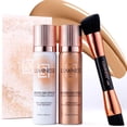 thumbnail image 1 of LUMINESS Silk Airbrush Spray Foundation Kit de inicio de maquillaje - Base de base de completa y cepillo pulidor en ángulo de doble cara - Medio cálido, 1 of 2