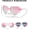 thumbnail image 4 of NVMIDTC Polarized Heart Sunglasses for Women,Fashion Oversized Love Eyewear UV Protection, 4 of 5