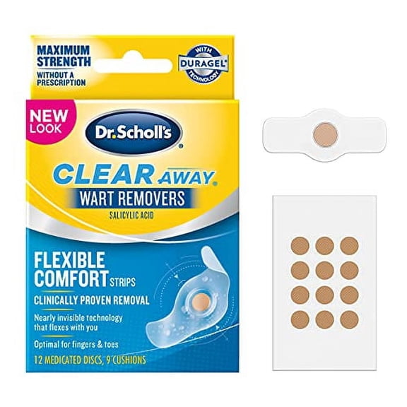 Dr. Scholl's Clear Away Wart Remover Cushions with Duragel Technology, 9 Count