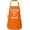Orange, variant on Personalized Apron with Custom Name or Logo - Adjustable, 2 Pockets, Easy-Care Cotton Blend Chef Cooking Baking BBQ Gift for Men Women