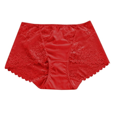 Midwennn Women Lace Sexy Panties Underwear G String Thongs Lingerie for Women Bikini Brief Underwear Panties for Women under Wear Women Pack