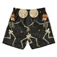 thumbnail image 7 of FORMRS Boys Swim Trunks Quick Dry Mesh Liner Boardshorts Sizes XS-XL, Black Halloween Dancing, 7 of 7