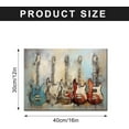 thumbnail image 2 of HFDF Guitar Wall Art Music Pictures Vtage Guitar Canvas Prts Musical Posters Jazz for Music Studio Wall Decor Decoration Gift Ready to Hang es 10x8inch Framed, 2 of 6