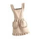 thumbnail image 2 of Delantal retro con volantes, disfraz de cosplay, cafetería, cocina, cocinar, hornear, hogar, regalo, Beige, 2 of 6
