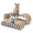 Checkerboard, variant on FluffyDream 2 in 1 Cat Scratcher Cardboard Lounge Bed, Cat Scratching Post, Durable Board Pads Prevents Furniture Damage,Large,Wave