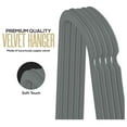 thumbnail image 3 of KriKac Velvet Hangers 150 Pack - Non-Slip Clothes Hangers - Grey Hangers - Suit Hangers with 360 Degree Rotatable Hook - Heavy Duty Coat Hangers - Pants Hangers, 3 of 6