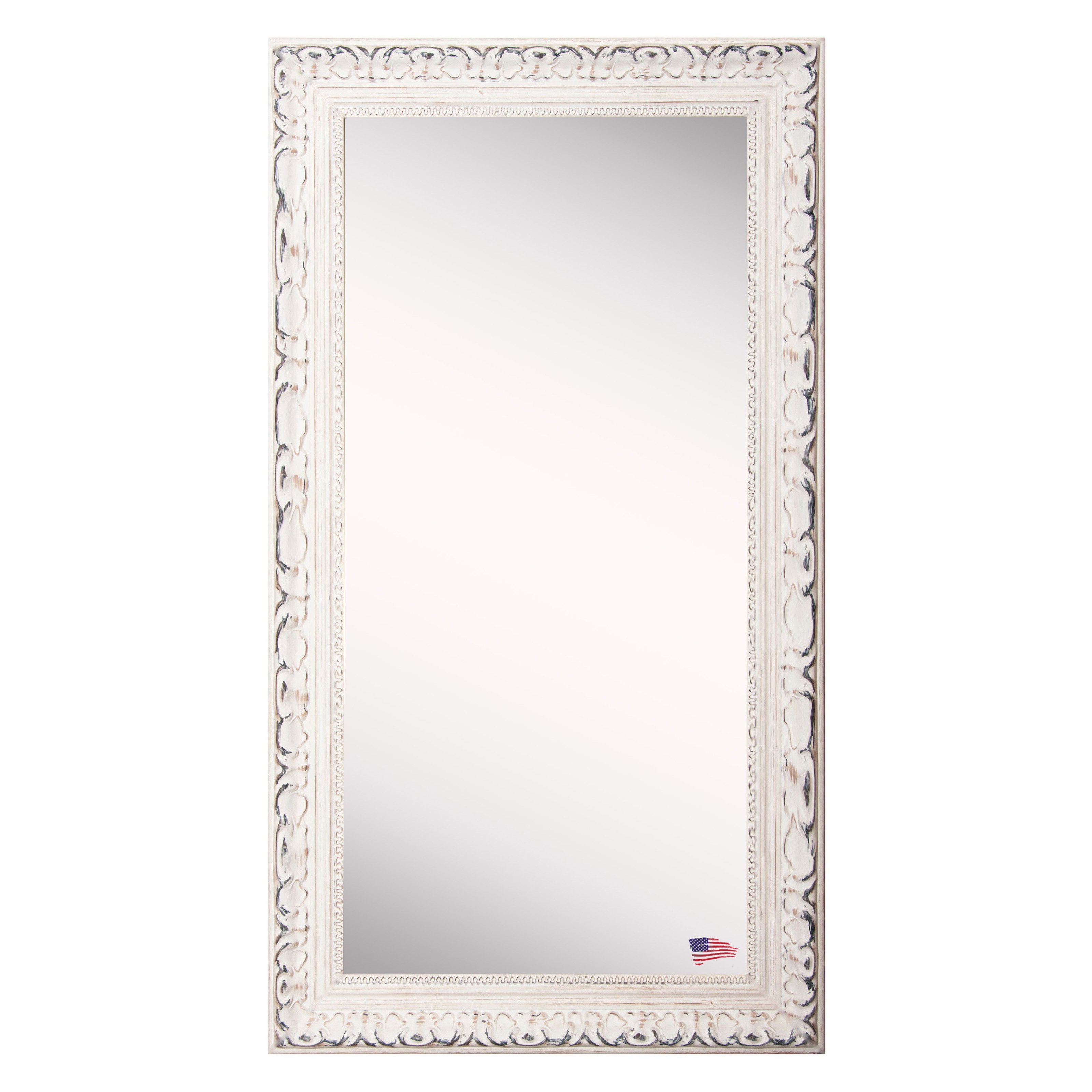 Rayne Mirrors French Victorian White Floor Mirror