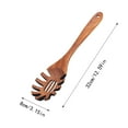 EIALIVE Dinnerware Wood Spaghetti And Pasta Server Large Wooden