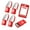 Red, variant on Breathable Anti Sweat Gaming Finger Covers Protectors With Ergonomic Stitching For Enhancing Game Performances