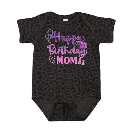 

Inktastic Purple Happy Birthday Mom Gift Baby Boy or Baby Girl Bodysuit