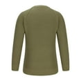 thumbnail image 5 of TFEOQRY Men's Crew Neck Sweater Solid Knit Long Sleeves Lightweight Casual Pullover for Fall Winter Warmth Top Khaki, 5 of 6
