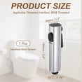 thumbnail image 2 of Uxcell Handheld Bidet Sprayer for Toilet, ABS Sprayer Kit Dual Spray Mode with Scraping Function and G1/2(0.79") Threaded for Kitchen Bathroom Cleaning, (Plating Silver,Style 3), 2 of 6