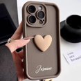 thumbnail image 2 of Funda de silicona con corazón de amor 3D personalizada para iPhone, carcasa bonita a prueba de golpes, caramelo, nombre personalizado, 15, 11, 12, 13, 14, 15 Pro Max, 2 of 5