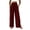 Wine, variant on Ynynloco Womens Pants Elastic High Waist Lightweight Palazzo Pants for Women Casual Drawstring Lounge Wide Leg Pants Woman with Pockets