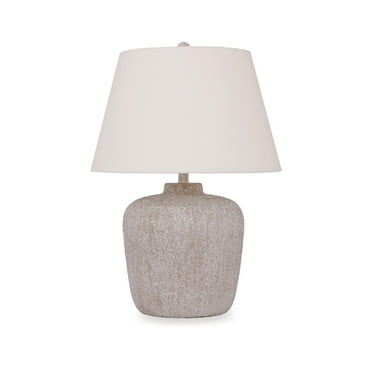 Signature Design by Ashley Danry Metal Table Lamp - Distressed Cream