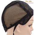 thumbnail image 4 of Adjustable Wig Cap Small/Large/Extra Large Cap Black Woven Wig Tool Lace Wig Cap Knitted Cap for Wig (Color : Mesh HEI L), 4 of 5