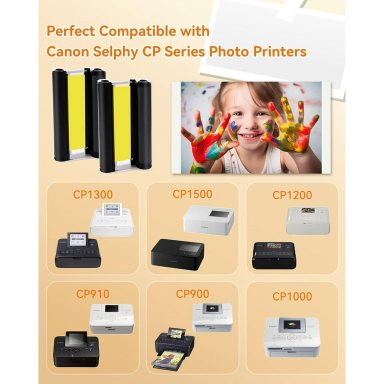Selphy CP1300 CP1500 KP-108IN Color Ink Cette Compatible with