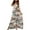 White, variant on Taylonsss Women's Fashion Bohemian V-Neck Loose Sleeveless Print Ankle-Length Dress