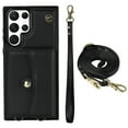 thumbnail image 5 of Crossbody PU Leather Phone Case For Samsung Galaxy S23 S22 Plus Note 20 Ultra Wallet Card Slots Magnetic Lanyard Cover, 5 of 5