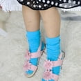 thumbnail image 6 of Bullpiano 3-12Y Kids Sock Candy Color Baby Knee High Long Socks For Girl Children Clothing Accessories 7 Colors (Blue), 6 of 7