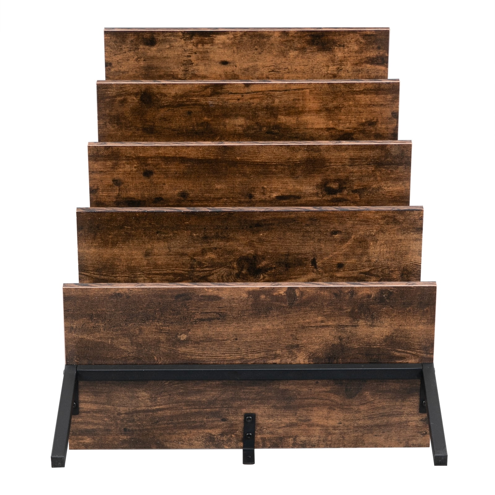 5-Layer Wall-Mounted Display Rack, 23.62 x 11.81 x 70.87 in, Black