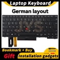 thumbnail image 1 of Laptop Replacement Keyboard for Lenovo ThinkPad E480 E490 L380 R480 T480S L490 T490 With backlight US/UK/Spanish/French layout DE backlit, 1 of 6