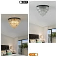 thumbnail image 4 of ACE-LIGHTS,19.7 Inch Luxury Modern Style Crystal Lights,Large Ceiling Chandeliers for Living room,Dining room,Bedroom(Black), 4 of 9