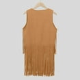 thumbnail image 4 of WERYOUNG Child 60s 70s Retro Cowboy Cow Girl Vest Outfits Hippie Set Kids Girls Fringe Tassel Vest Party Versatile, 4 of 4