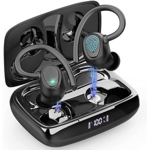 Hoey Wireless Earbuds with Ear Hooks, 48-Hour Battery