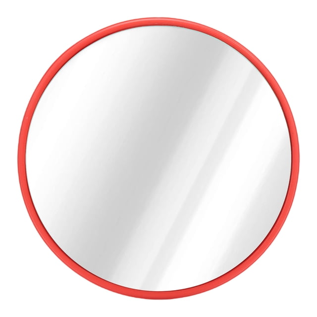 Convex Traffic Mirror Enhanced Visibility Wall Mounted Corner Security Mirror with Bracket for Garage Blind Spot Store