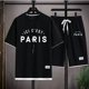thumbnail image 4 of Conjuntos de waffle para hombre, conjunto de camiseta y pantalones cortos casuales Messi Paris, trajes deportivos de verano para hombre, chándal, traje holgado, camiseta para hombre, ropa, 4 of 5