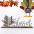 thumbnail image 4 of Artículos de Decoración de mesa para el Día de Acción de Gracias, 3 uds., ardilla de madera, calabaza, forma de hoja de arce, placa de escritorio, adornos de fiesta, artesanía Eccomum Artículos, 4 of 5