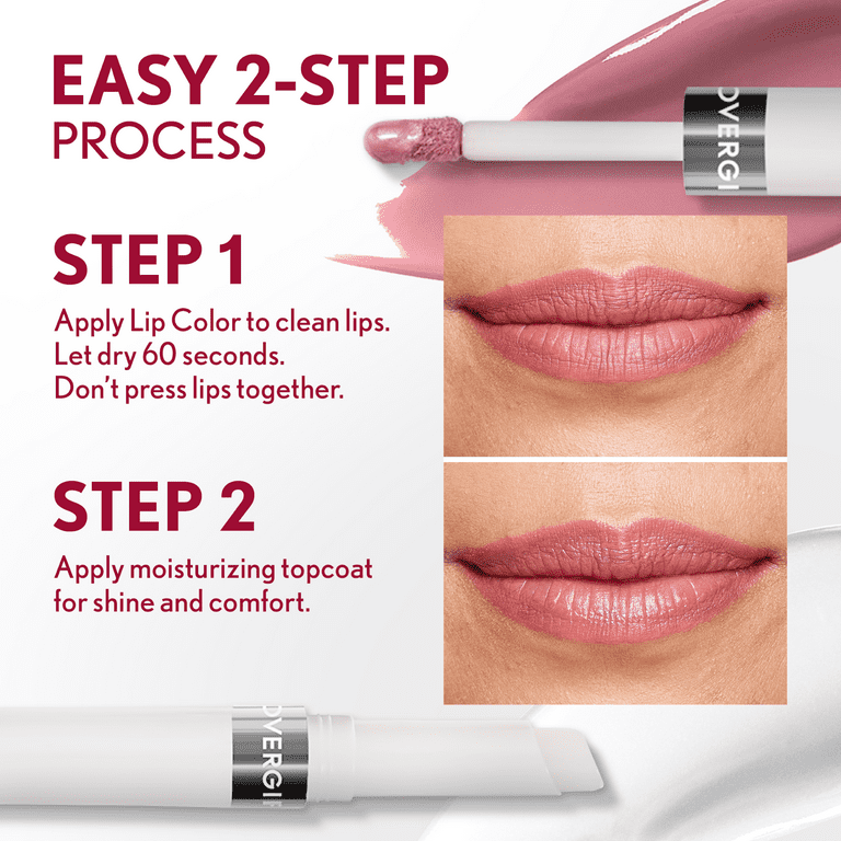 COVERGIRL Outlast All Day Lip Color with Top Coat, Admire