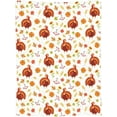 thumbnail image 2 of Thanksgiving Blanket Pumpkin and Turkey Flannel Blanket Soft Cozy Throw Blankets for Bed Sofa Couch Office Travel All Season 80"X60", 2 of 8