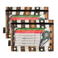 thumbnail image 5 of FORMRS 2 Pack Pencil Pouch for 3 Ring Binder with Clear Window Zipper Case, Abstract Dots, 5 of 6