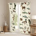 thumbnail image 3 of Castle Fairy Deer Fish Duck Blackout Curtains Set of 2 (52x84 Each),Animal Window Curtains, 3 of 6