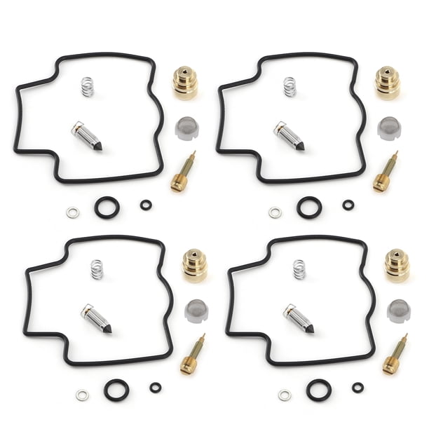 CARB 4SETS KIT DE REPRARACIÓN DE CARBOHIDRATOS REVISIÓN DEL CARBURADOR PIEZAS ADECUADAS PARA YZF600R 1997-2007