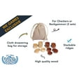 thumbnail image 2 of WE Games Wooden Checkers with Stackable Ridges - 2 Inches, 2 of 10