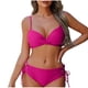 thumbnail image 2 of Traje de baño para mujer, bikini de tirantes sin espalda de color liso para mujer, trajes de baño para mujer, conjuntos de bikini para mujer, trajes de baño de bikini para mujer, 2 of 7