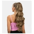 thumbnail image 4 of Xiao Hua Extensión de cola de caballo - Extensiones de cabello ondulado marrón oscuro de 66,04 cm, extensiones de cabello sintético de aspecto natural resistentes al calor, 1 unidad., 4 of 5