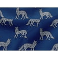 thumbnail image 4 of oneOone Viscose Jersey Fabric Fox Block Printed Craft Fabric BTY 60 Inch Wide, 4 of 5