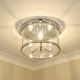 thumbnail image 4 of Golden Lighting Payton 3-light Flush Mount in Chrome, 4 of 4
