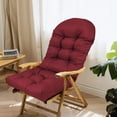 thumbnail image 2 of jinwen High Back Patio Chair Cushion Indoor Outdoor High Back Rocking Chair Cushion Red, 2 of 7