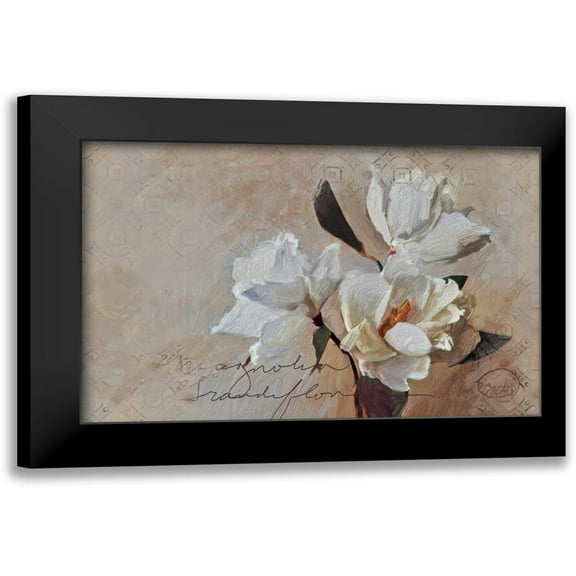 Butcher, Sarah 14x11 Black Modern Framed Museum Art Print Titled - Magnolia Grandi Flora Lighter