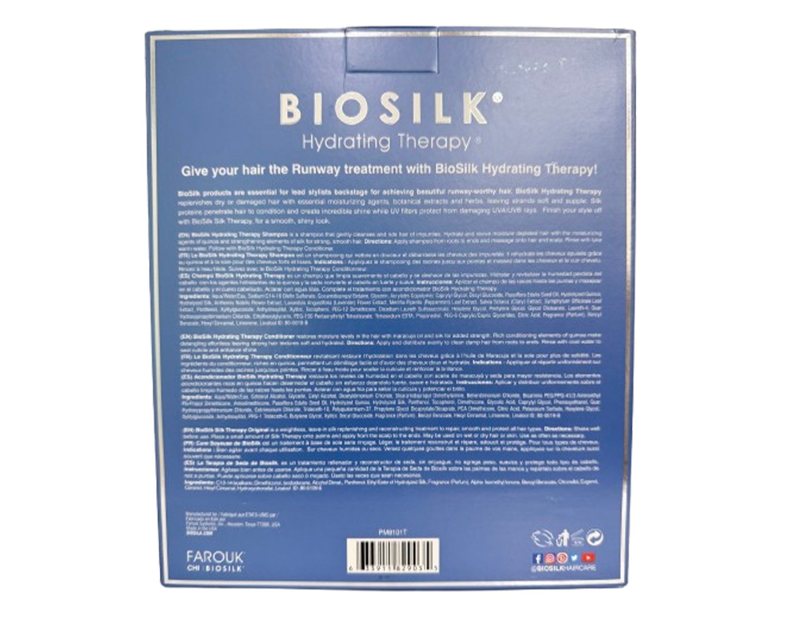 Biosilk Hydrating Therapy As Seen On Runways - Hair Treatment Set -  12 oz each - Limited kit